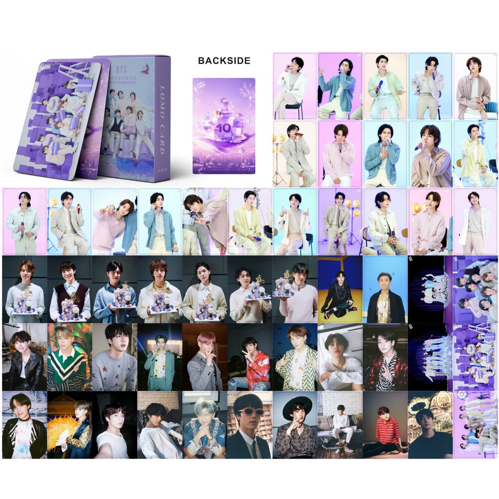 BTS LOMO Card Hộp 55 Ảnh Lomo card Yet to come KIT 7 FATES CHAKHO