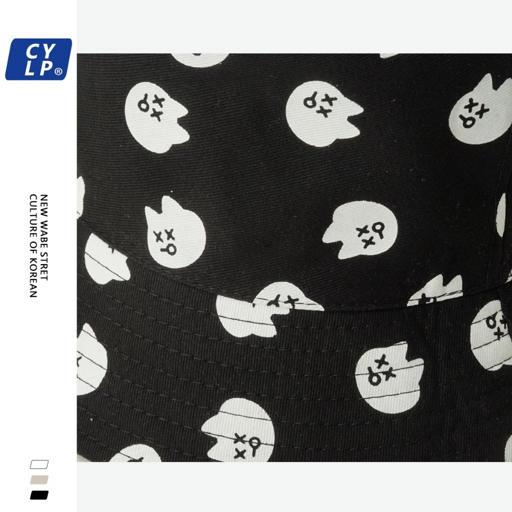 Nón Tai Bèo Hai Mặt Thêu Họa Tiết Mèo Dễ Thương Thời Trang Mùa Hè Cho Nữ