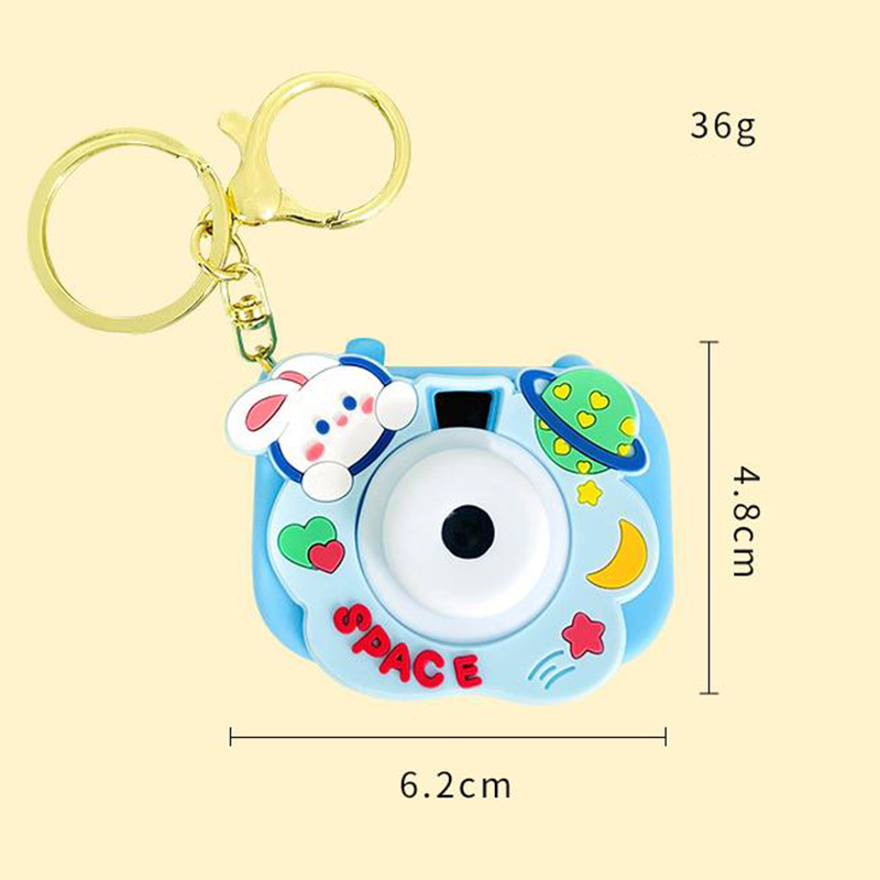 Móc Khóa Hình Máy Ảnh Chiếu Hình Ngôi Sao / Thỏ Sáng Tạo