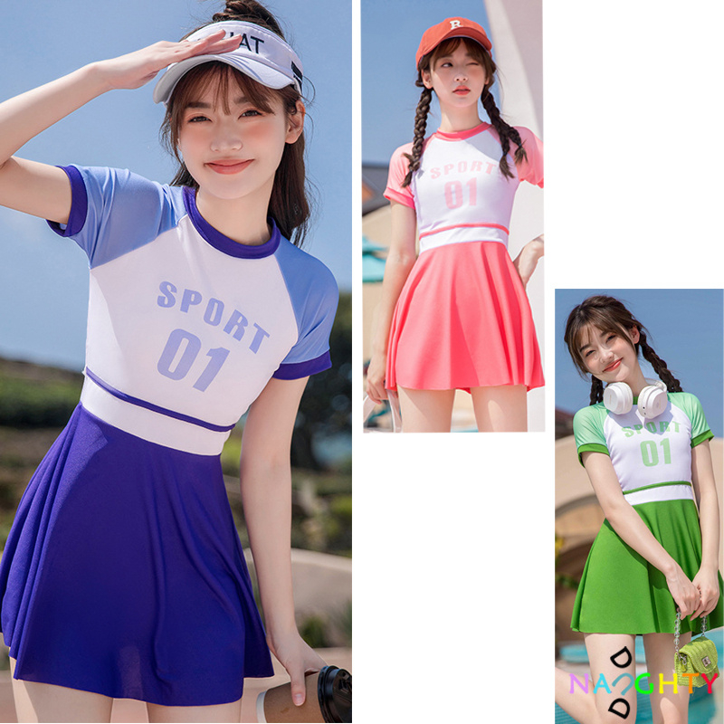 Đồ Bơi Tay Raglan Cho Bé Gái 9-13 Tuổi
