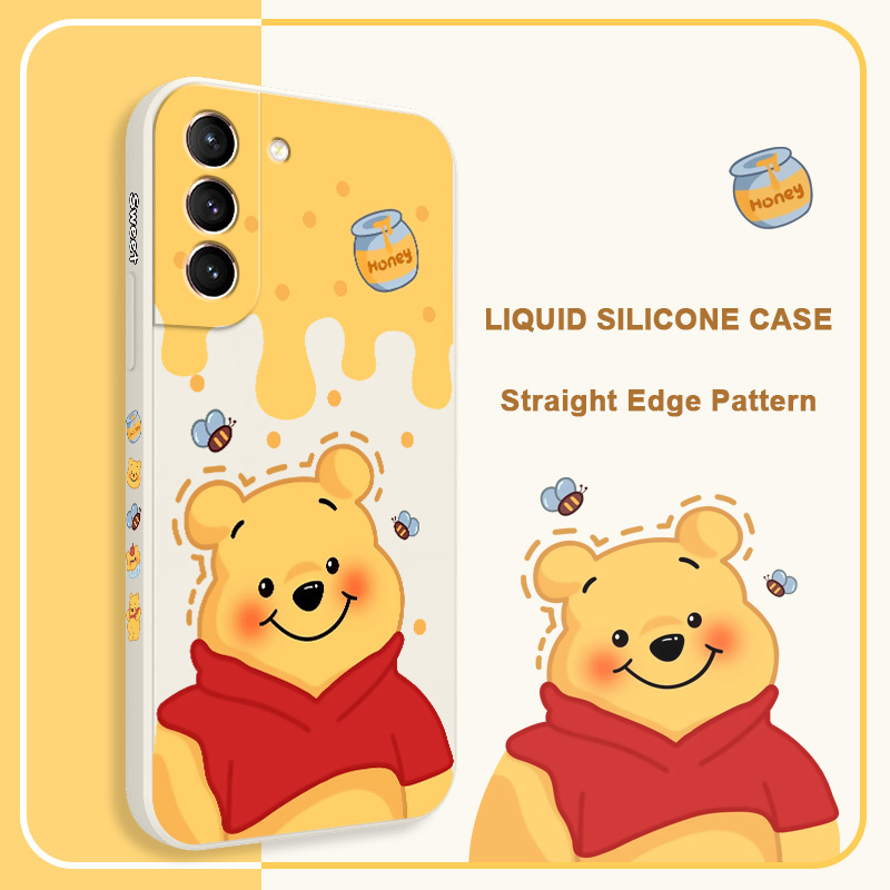 Ốp Điện Thoại Hình Gấu Mật Ong Cho Samsung Galaxy S21 S20 FE Ultra Plus