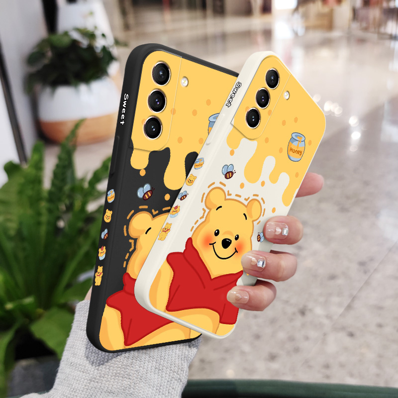 Ốp Điện Thoại Hình Gấu Mật Ong Cho Samsung Galaxy S21 S20 FE Ultra Plus