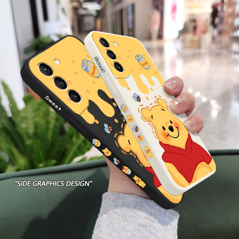 Ốp Điện Thoại Hình Gấu Mật Ong Cho Samsung Galaxy S21 S20 FE Ultra Plus