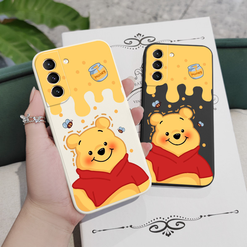 Ốp Điện Thoại Hình Gấu Mật Ong Cho Samsung Galaxy S21 S20 FE Ultra Plus