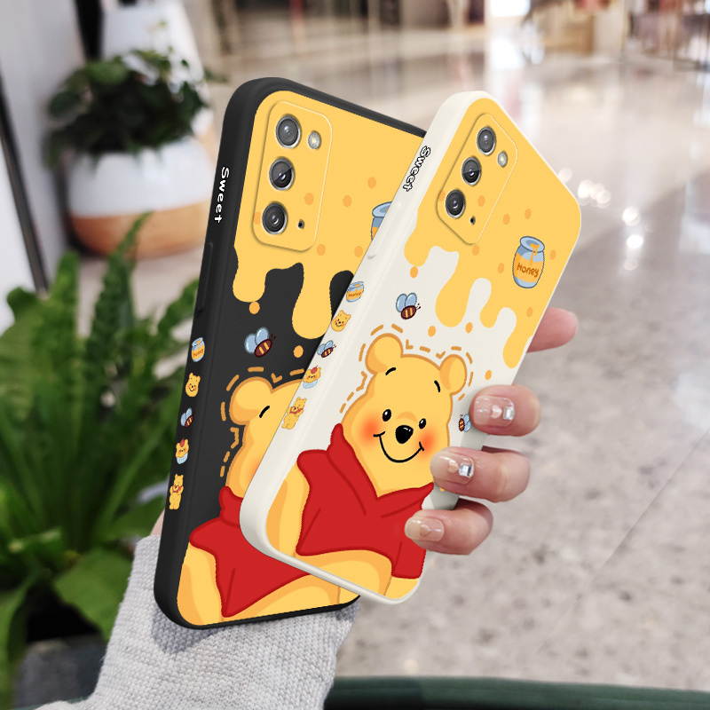 Ốp Điện Thoại Silicon Dẻo Họa Tiết Chú Gấu Dễ Thương Cho Samsung Galaxy Note 5G 20 10 9 Ultra Plus