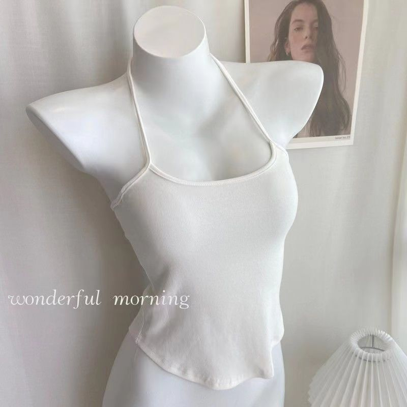 Cocory vn Áo hai dây Cổ Yếm Dáng Ôm Thời Trang Mùa Hè Quyến Rũ Cho Nữ