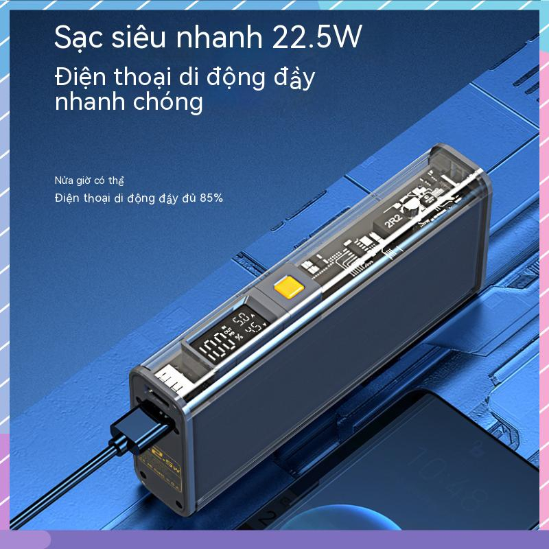 Pin Sạc Dự Phòng 20000mAh PD22.5W Có Màn Hình Hiển Thị Dung Lượng Lớn Cho Samsung / Xiaomi / oppo / vivo