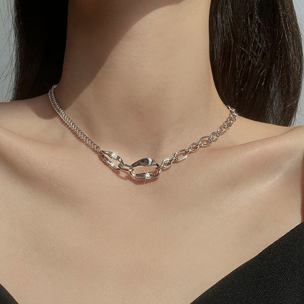 Dây Chuyền Đính Đá Zircon Thiết Kế Sang Trọng Đơn Giản Cho Nữ