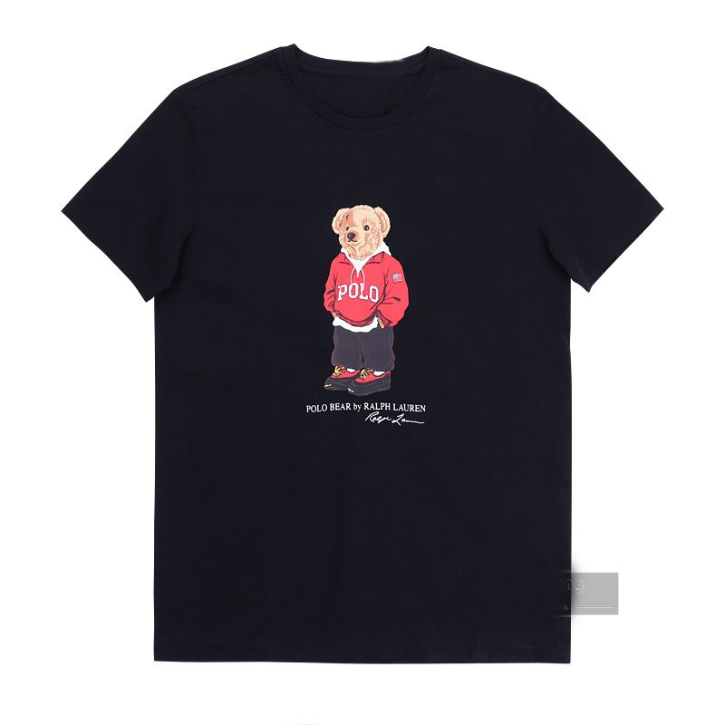 Áo Thun Nam Ngắn Tay Thể Thao In Hình Gấu