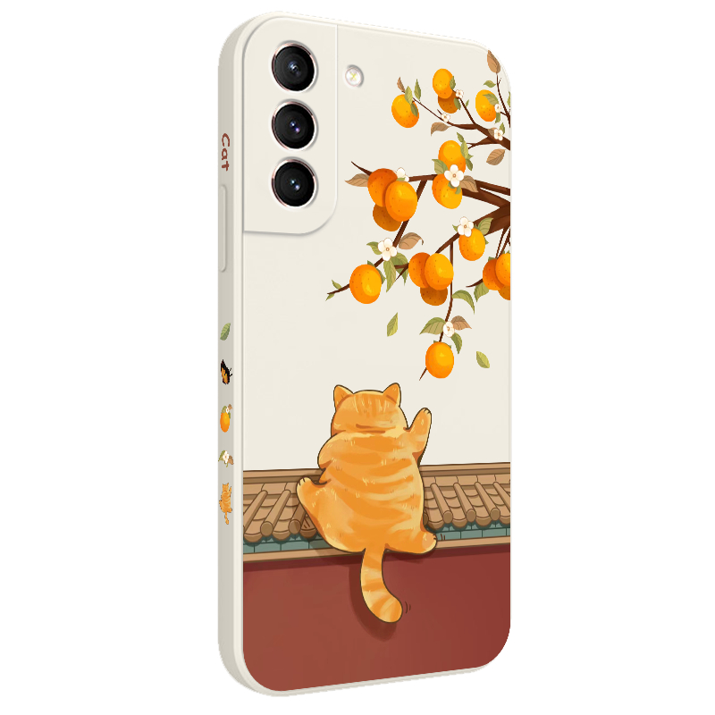 Ốp Điện Thoại Họa Tiết Mèo Dễ Thương Cho Samsung Galaxy S21 S20 FE Ultra Plus