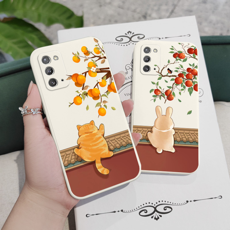 Ốp Điện Thoại Silicon Dẻo Họa Tiết Chú Mèo Dễ Thương Cho Samsung Galaxy Note 5G 20 10 9 Ultra Plus