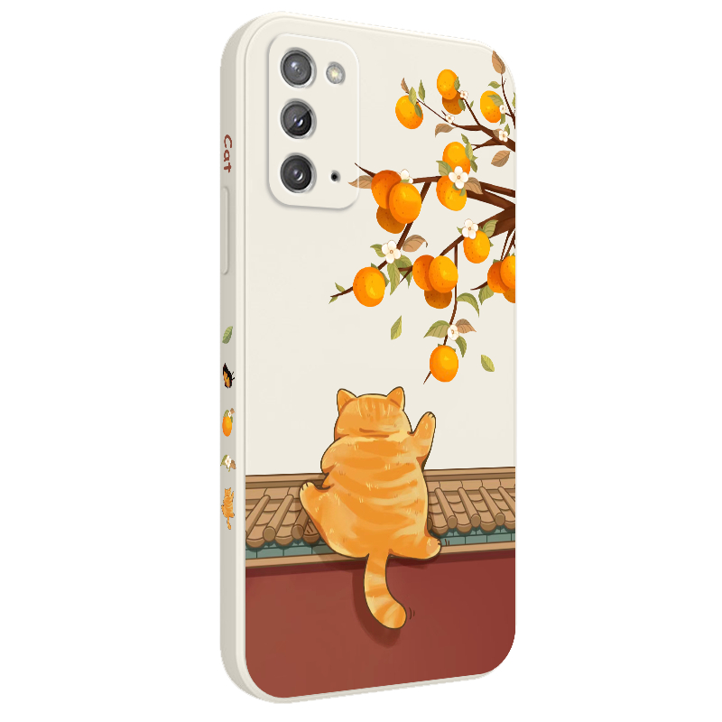 Ốp Điện Thoại Silicon Dẻo Họa Tiết Chú Mèo Dễ Thương Cho Samsung Galaxy Note 5G 20 10 9 Ultra Plus