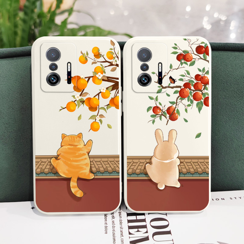 Bao Da Điện Thoại Họa Tiết Mèo Dễ Thương Cho xiaomi mi 13t 12t 11t 10t pro lite mi 9t pro Ốp