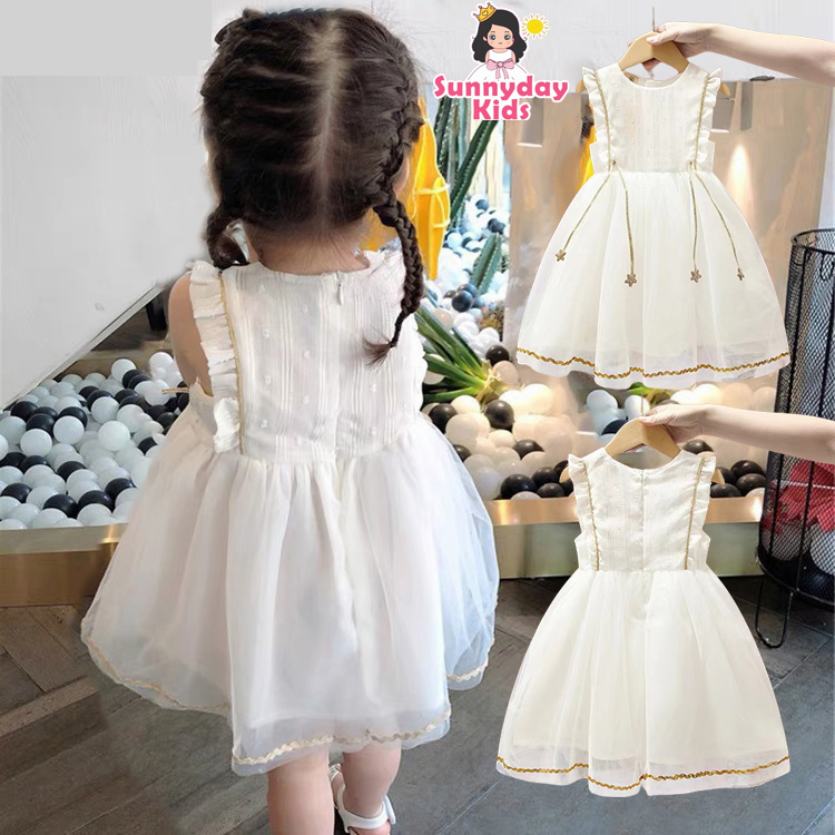 Váy đầm công chúa bé gái hàn quốc cộc tay cho bé gái