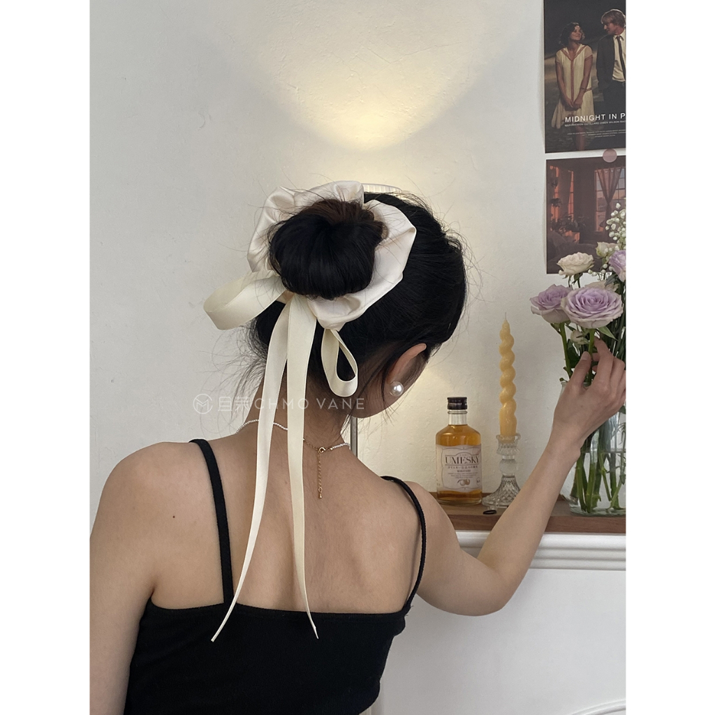 Nhiều cách để mặc! Dây Buộc Tóc Co Giãn Phong Cách Hàn Quốc Mới 2023