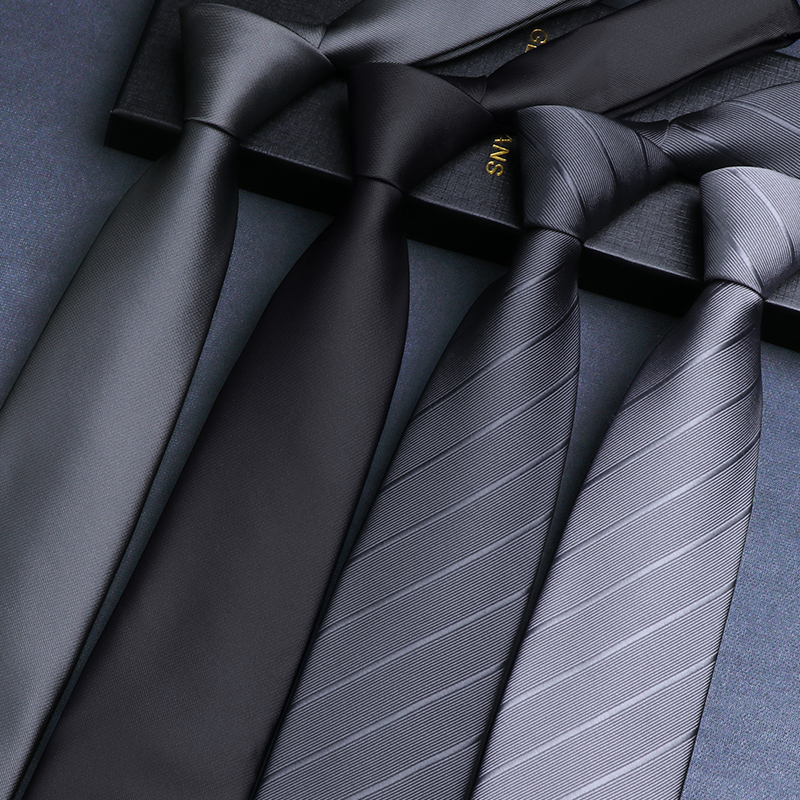 cà vạt nam đen thắt sẵn cavat nam học sinh xám thắt sẵn hàn quốc đen nam xanh zipper học sinh chú rể thắt sẵn 8cm lười dương sọc