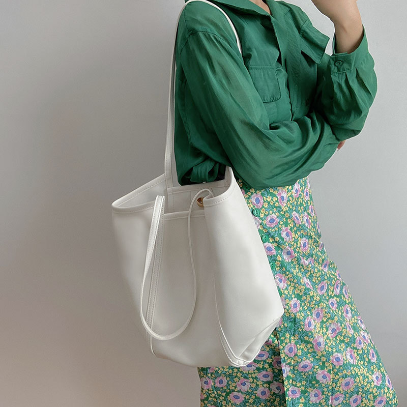 Túi xách IELGY cỡ lớn thiết kế đơn giản dễ phối đồ thời trang Hàn Quốc cho nữ