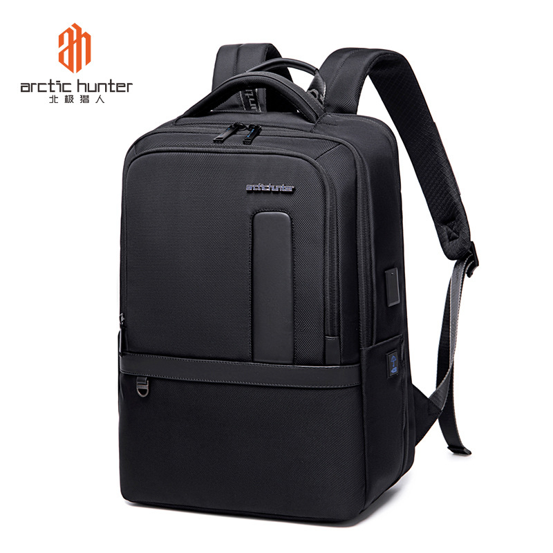 Arctic Hunter Men Large Capacity Backpack USB Charging Laptop Bag Waterproof Travel Backpack Business Laptop Briefcase Fit For 15.6 inch laptop