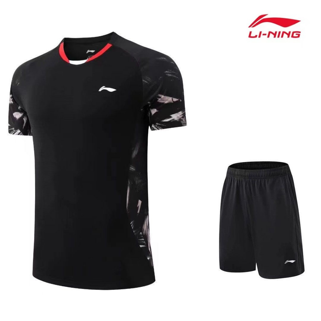 Li Ning 'S Bộ Đồ Thể Thao Tay Ngắn Nhanh Khô Thấm Hút Mồ Hôi Thoáng Khí Cho Nam Và Nữ Đội Bóng Chuyền Jersey