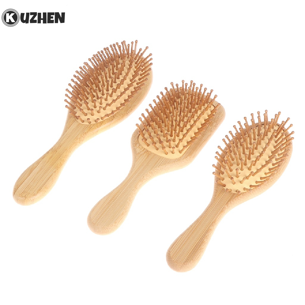 KUZHEN Lược Chải Tóc Đệm Khí Mát Xa Da Đầu Bằng Tre