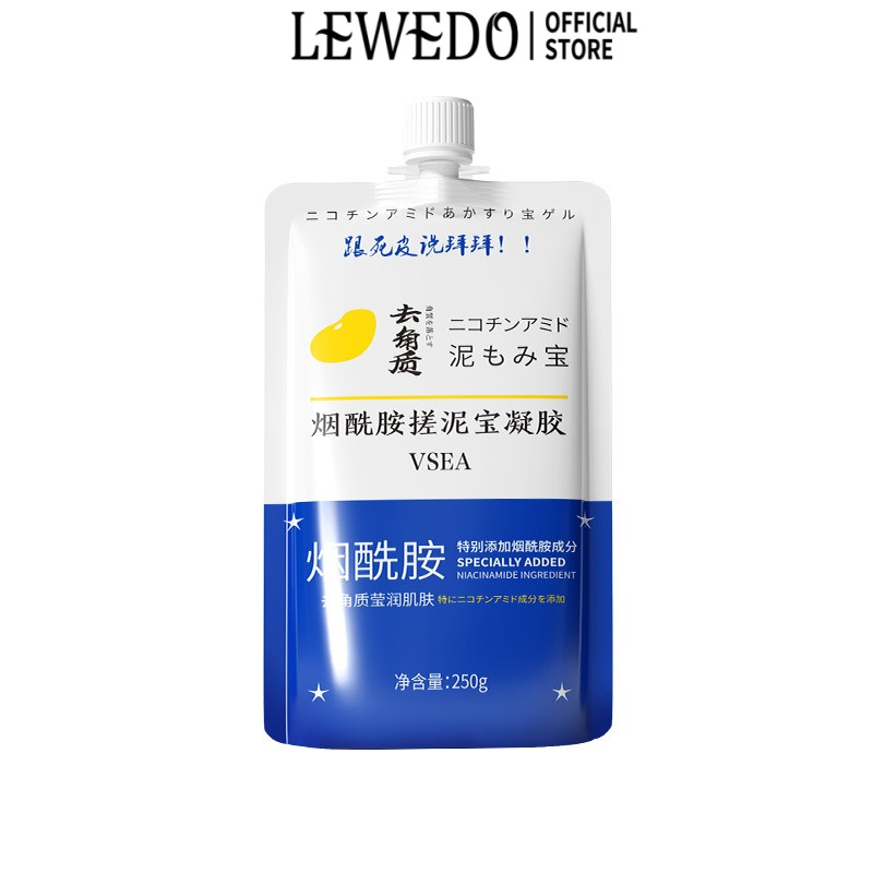 Gel Tẩy Tế Bào Chết Lewedo Nicotinamide Làm Sạch Sâu 250g