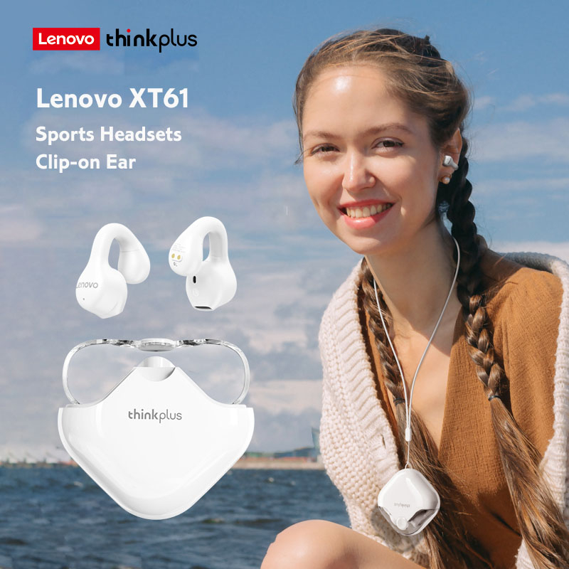 Tai Nghe Bluetooth Lenovo XT61 VOULAO Tai nghe kẹp tai Bluetooth 5.3  không dây IPX7 Tai nghe thể thao chống nước có micro cho điện thoại IPhone Xiaomi