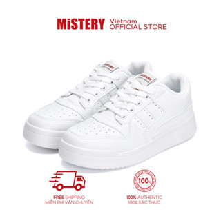 Mistery Giày Thể Thao Giày Trắng Chiều Cao 3cm Chất Liệu Da MIS-701