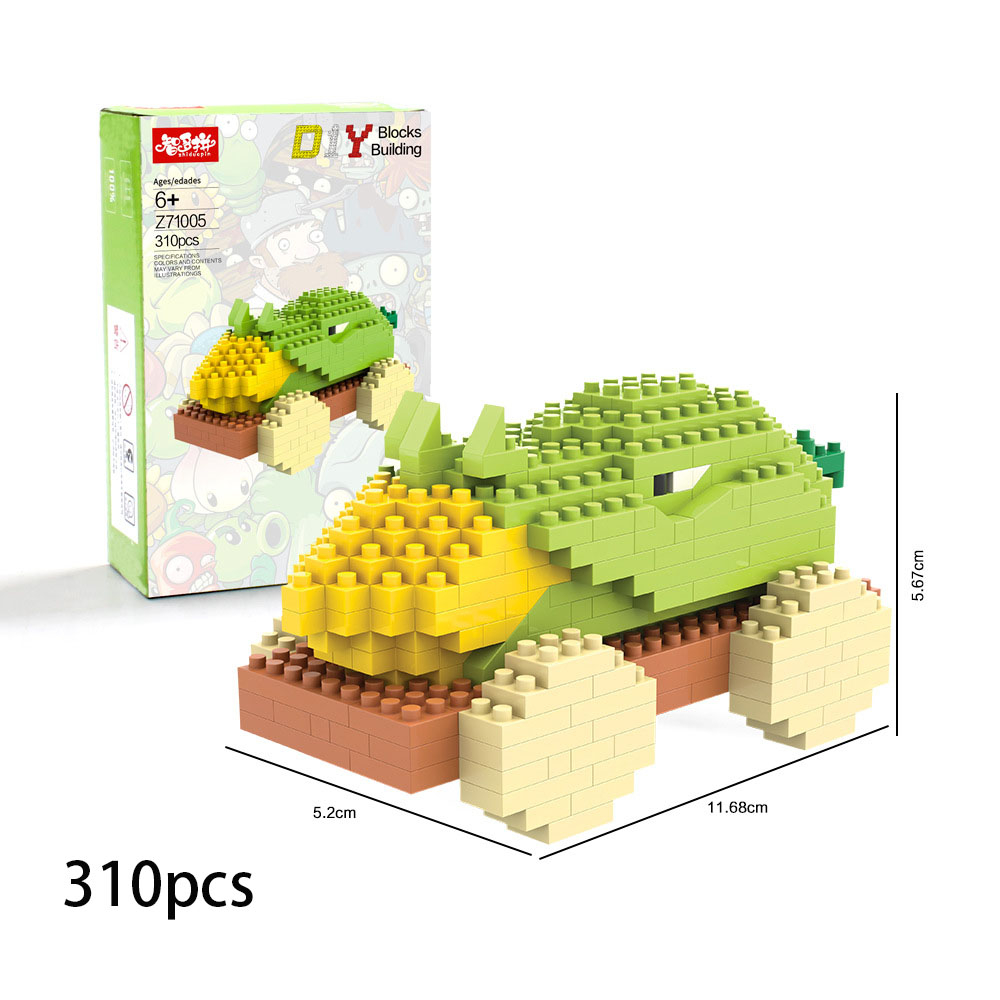 Trò Chơi Plants vs. Mô Hình Lắp Ráp Zombies 3D Độc Đáo