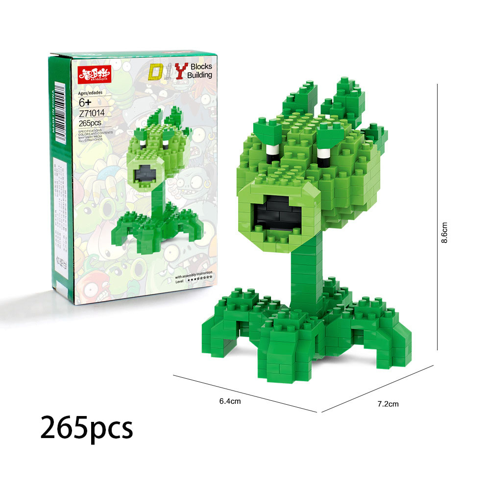 Trò Chơi Plants vs. Mô Hình Lắp Ráp Zombies 3D Độc Đáo