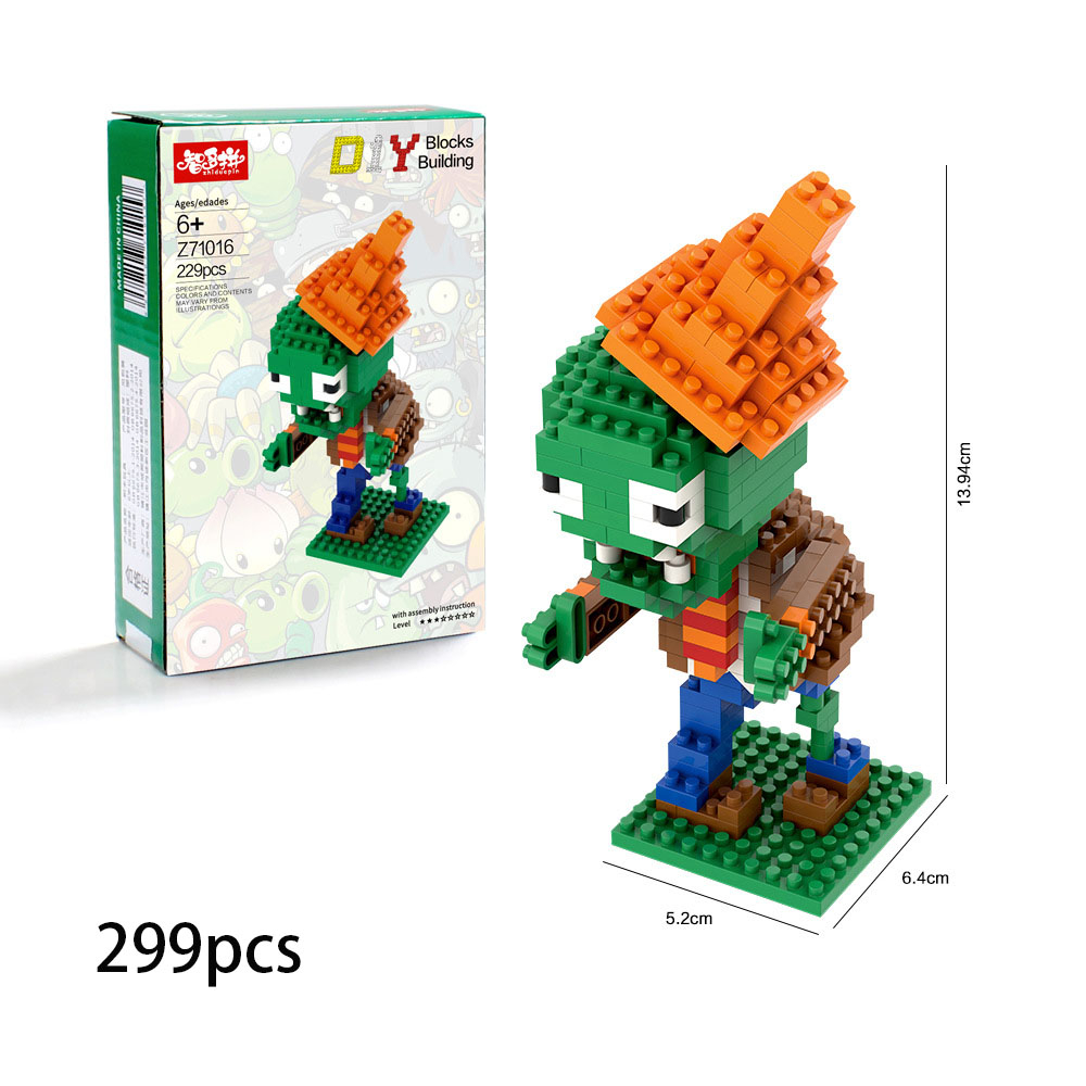 Trò Chơi Plants vs. Mô Hình Lắp Ráp Zombies 3D Độc Đáo