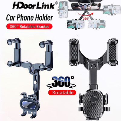 Giá Đỡ Điện Thoại HdoorLink Xoay 360 Độ Giá Đỡ Điện Thoại Trên Ô Tô Kẹp Điện Thoại Ô Tô Gắn Trên Bảng Điều Khiển