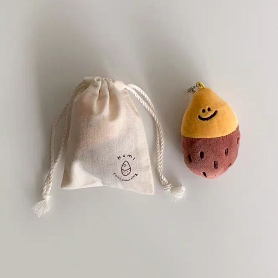 Móc Khóa Nhồi Bông Hình Khoai Tây Ngọt Ngào Dễ Thương Phù Hợp Cho Trang Trí Ba Lô
