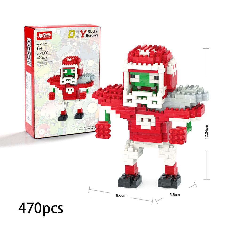 Trò Chơi Plants vs. Mô Hình Lắp Ráp Zombies 3D Độc Đáo