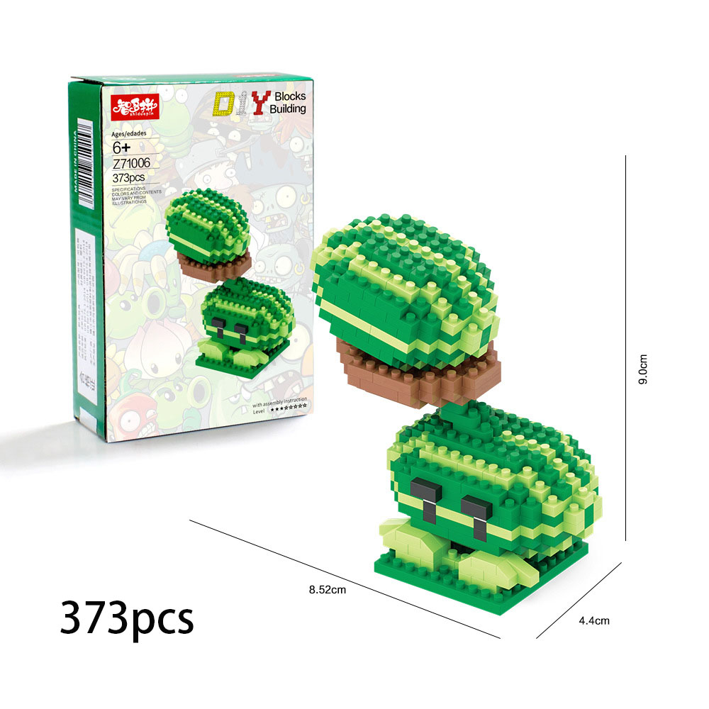 Trò Chơi Plants vs. Mô Hình Lắp Ráp Zombies 3D Độc Đáo