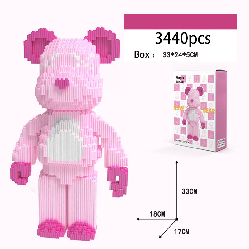 Đồ Chơi Lắp Ráp Mô Hình Gấu Violent 3D Dễ Thương