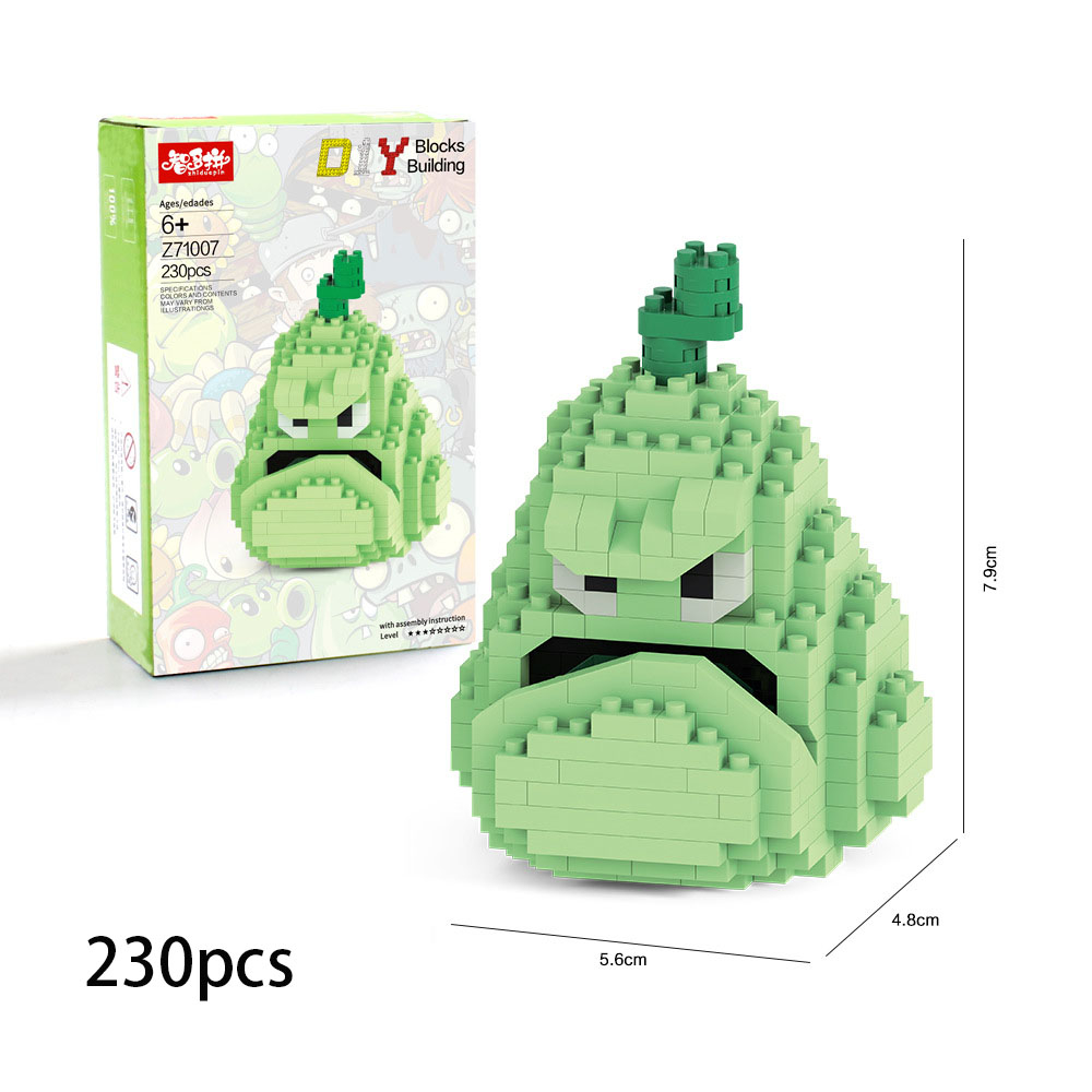 Trò Chơi Plants vs. Mô Hình Lắp Ráp Zombies 3D Độc Đáo