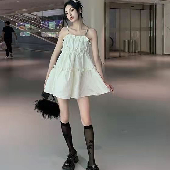 Kim cương nhỏ người yêu thích thiết kế thích hợp tinh khiết theo phong cách mong muốn a-line tutu treo váy
