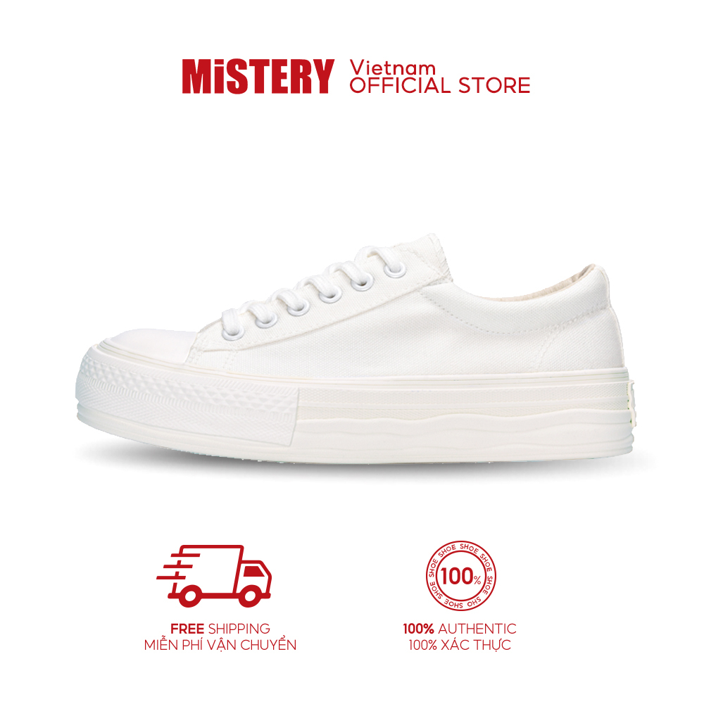 Mistery GiàY Thể Thao TrắNg Đầu Tròn Dễ Thương Thời Trang Cho Nữ MIS-614