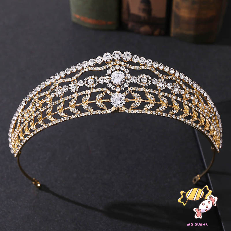 YADORNOS Cài Tóc Hình Vương Miện Công Chúa Đính Đá Zircon Đẹp Mắt