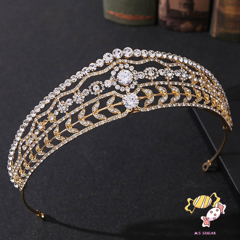 YADORNOS Cài Tóc Hình Vương Miện Công Chúa Đính Đá Zircon Đẹp Mắt