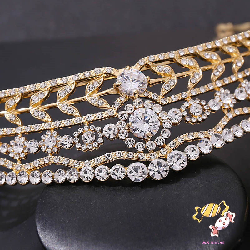 YADORNOS Cài Tóc Hình Vương Miện Công Chúa Đính Đá Zircon Đẹp Mắt