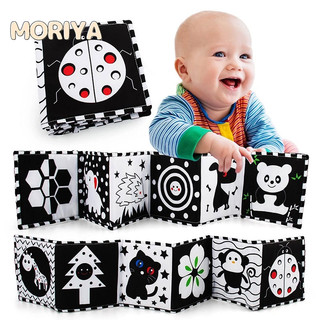 Baby toys 0-12 months newborn baby cradle black and white animals Montessori books