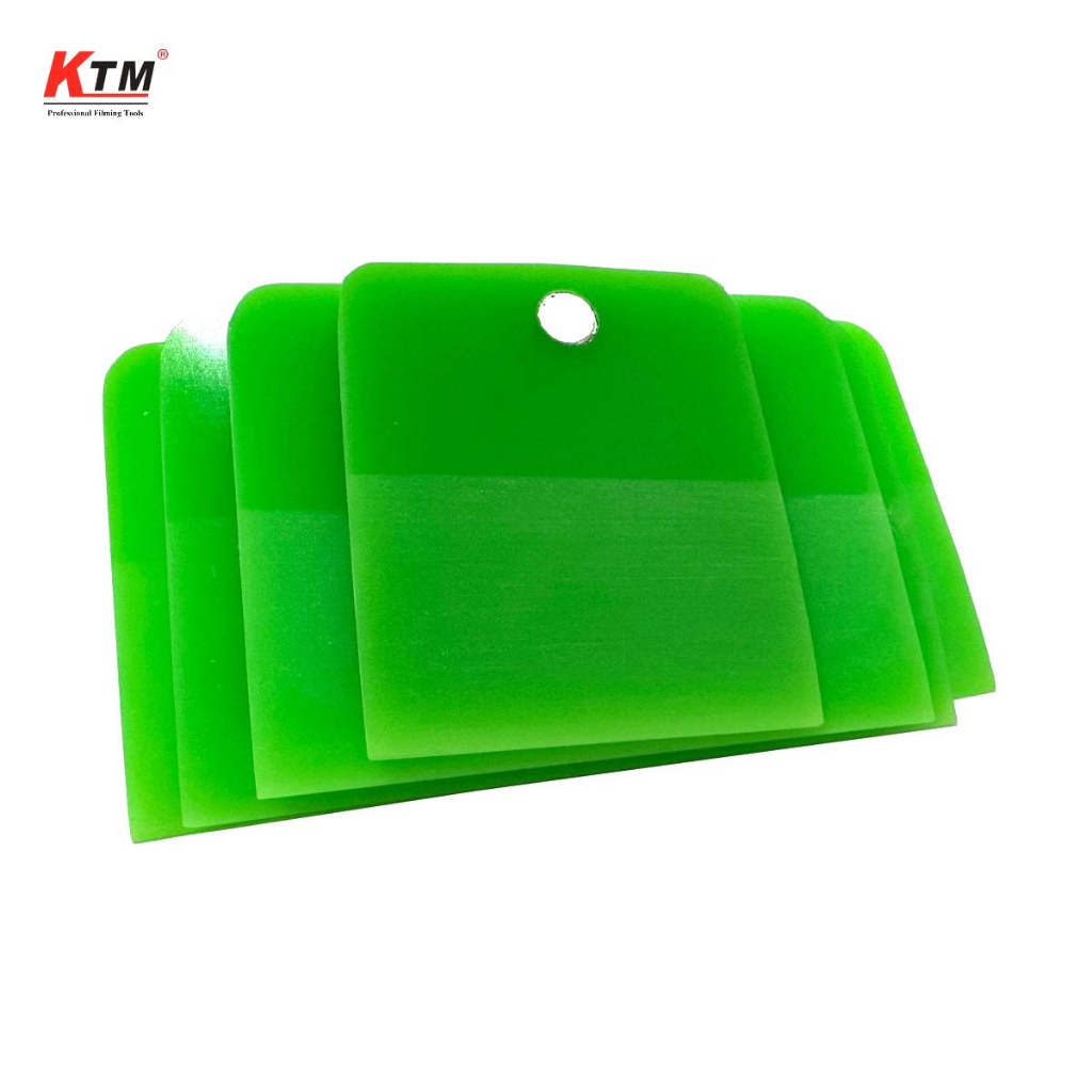 Bộ Dụng Cụ Cạo Phim Từ Tính Bằng Nhựa PPF Mềm Mại Màu Xanh Lá Dán Cửa Sổ Xe Hơi