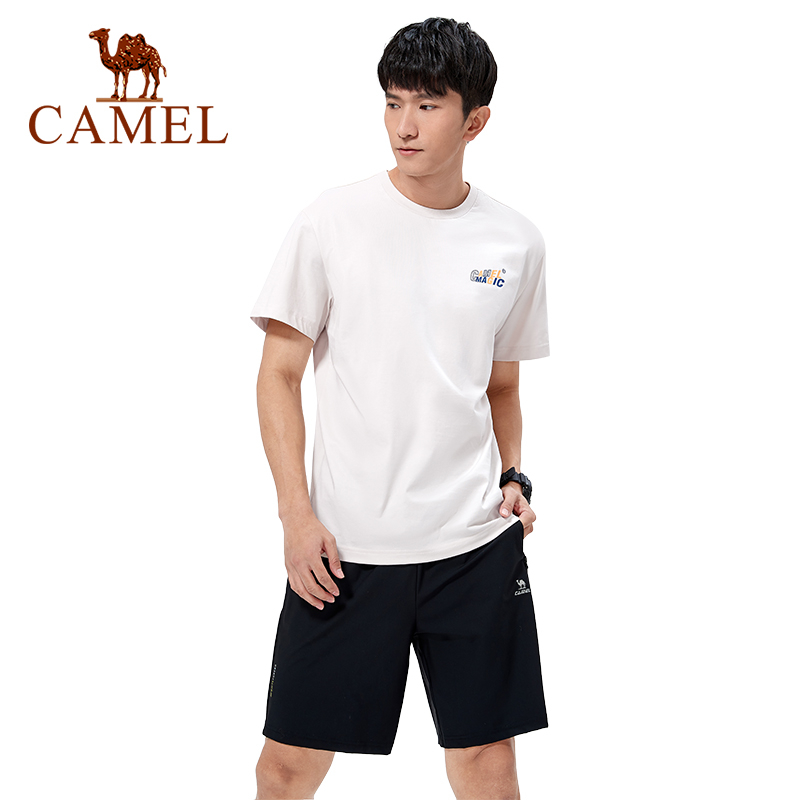 Camel men's sports quick-drying t-shirt chạy tay ngắn co giãn thoáng khí