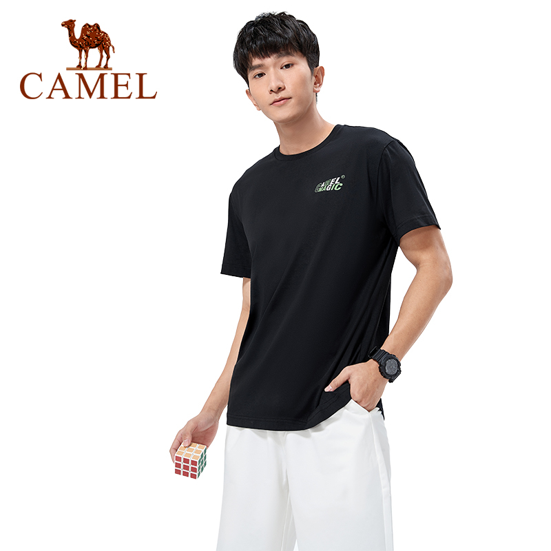 Camel men's sports quick-drying t-shirt chạy tay ngắn co giãn thoáng khí