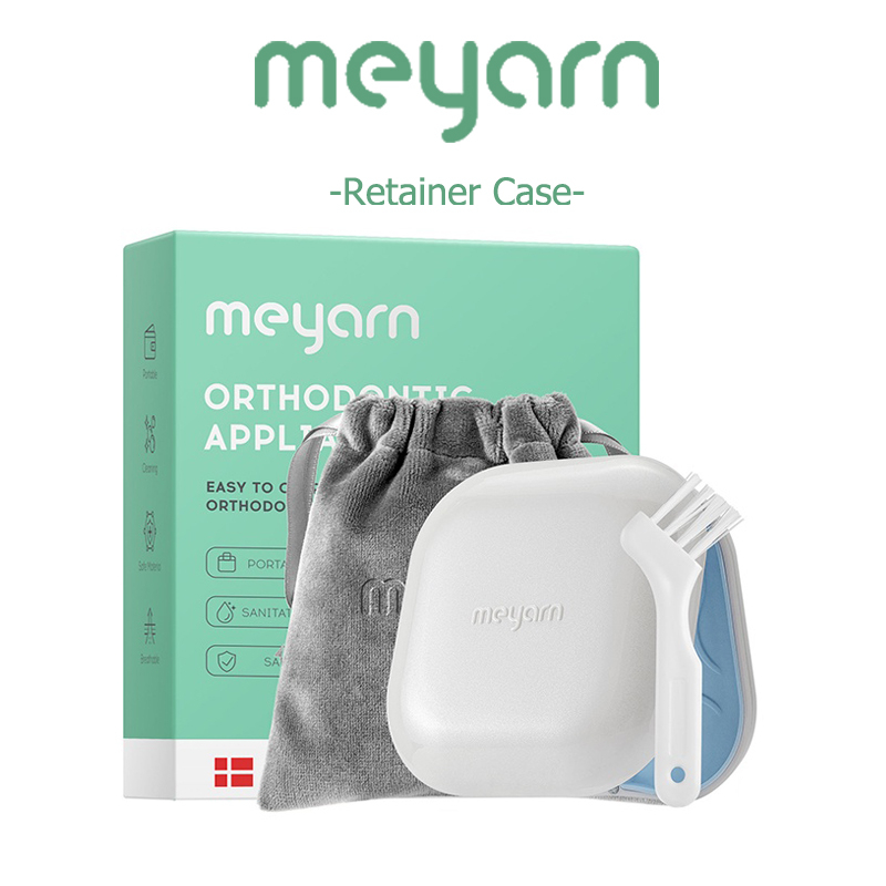 Túi đựng + hộp bảo vệ niềng răng MEYARN cầm tay từ tính thoáng khí