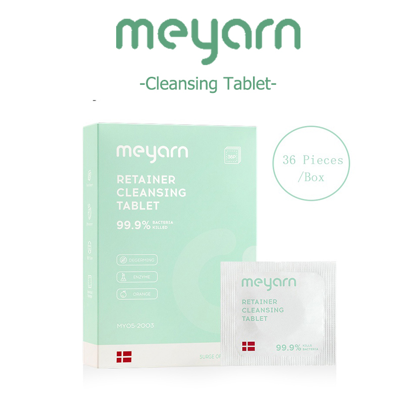36 Viên sủi vệ sinh khung niềng răng MEYARN tiệt trùng 99.9% Thích hợp để làm sạch các sản phẩm uống