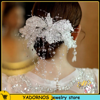 YADORNOS Băng Đô Cài Tóc Đính Hạt Pha Lê Handmade Thời Trang Cho Nữ