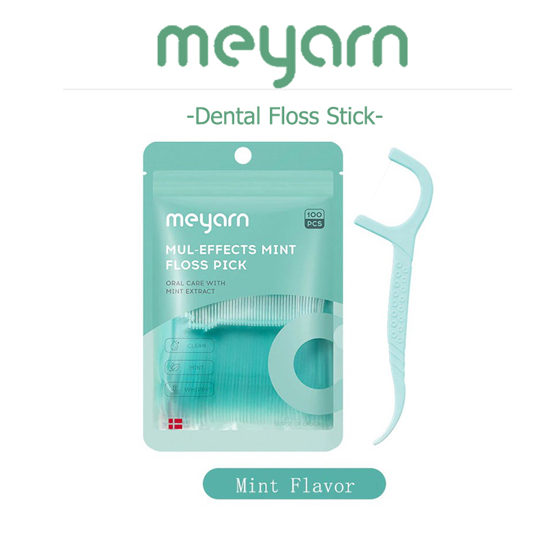 MEYARN 200 miếng Thanh xỉa răng Siêu mịn Gói gia đình dùng một lần di động bền bỉ