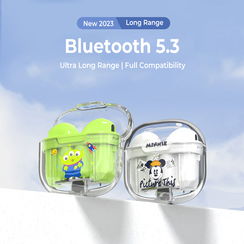 DISNEY CE-908 Tai Nghe Bluetooth 5.3 HD Không Dây Chất Lượng Âm Thanh Sống Động Chống Thấm Nước Kèm Mic Hỗ Trợ Android Và iOS